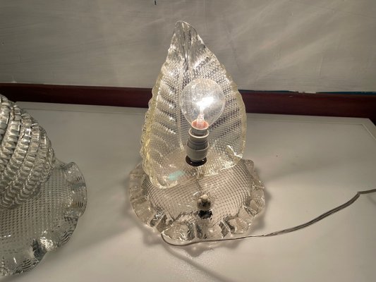 Murano Glass Table Lamps by Ercole Barovier, 1940s, Set of 2-JJC-1757188