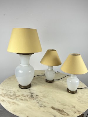 Murano Glass Table Lamps by F. Fabbian, 1970s, Set of 3-YST-1734292