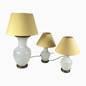 Murano Glass Table Lamps by F. Fabbian, 1970s, Set of 3-YST-1734292