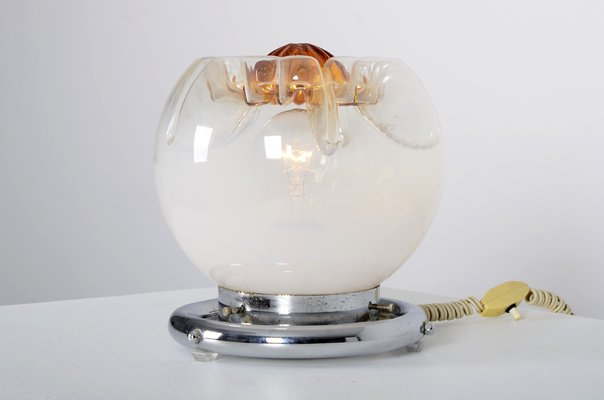 Murano Glass Table Lamps from Mazzega, 1970s, Set of 2-IV-851892