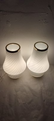 Murano Glass Table Lamps, Italy, 1970s, Set of 2-RGF-994579