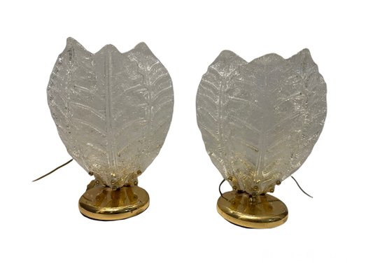 Murano Glass Table Lamps, Set of 2-JJC-1049621