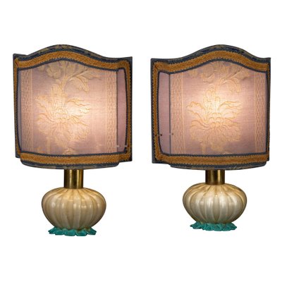 Murano Glass Table Lights from Barovier, 1940, Set of 2-MBH-1031607