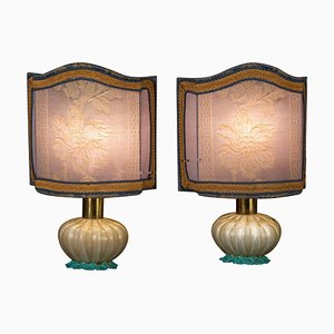 Murano Glass Table Lights from Barovier, 1940, Set of 2-MBH-1031607