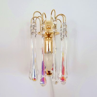 Murano Glass Teardrop Wall Light, Italy, 1970s-BMM-1812851