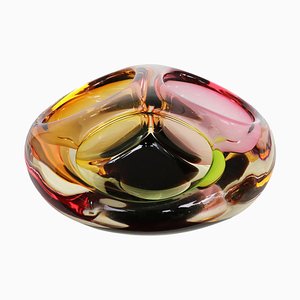 Murano Glass Three-Section Bowl, 1960s-DEK-932532