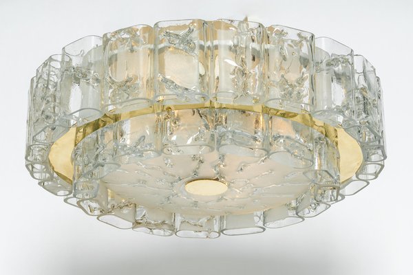 Murano Glass Tube Ceiling Lamp from Doria, Germany, 1960s-UGR-1086332