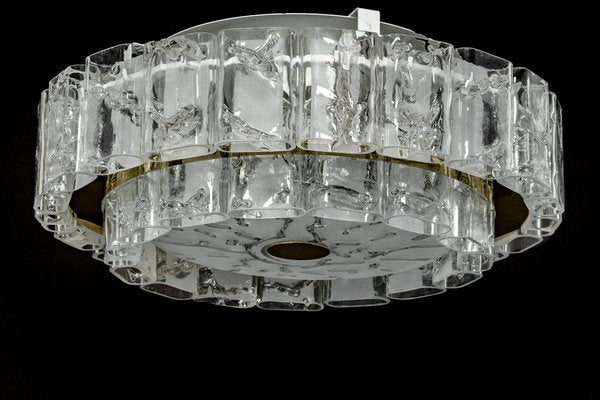 Murano Glass Tube Ceiling Lamp from Doria, Germany, 1960s-UGR-1086332