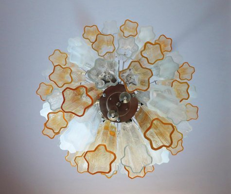 Murano Glass Tube Chandelier from Venini, 1980s-OVO-1235279