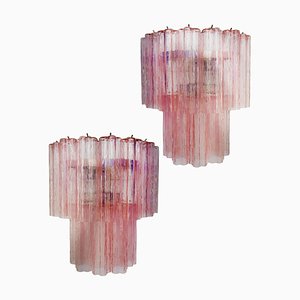 Murano Glass Tube Wall Sconces, 1990, Set of 2-OVO-1670545