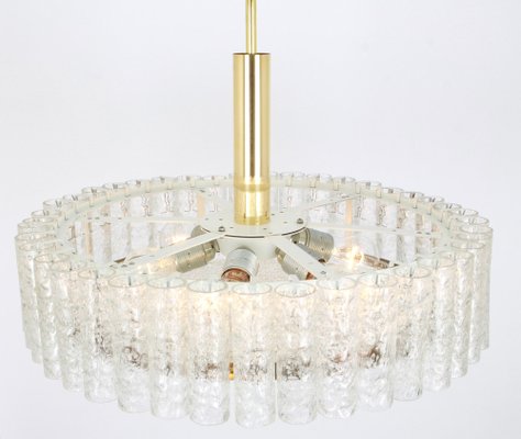 Murano Glass Tubes Flush Mount from Doria, Germany, 1960s-UGR-1086025