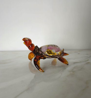 Murano Glass Turtle with Jellyfish Inside the Shell, 1970s-YST-1718011