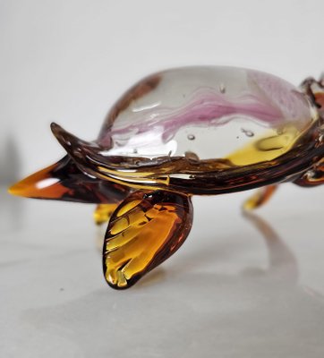 Murano Glass Turtle with Jellyfish Inside the Shell, 1970s-YST-1718011