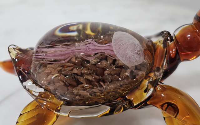 Murano Glass Turtle with Jellyfish Inside the Shell, 1970s-YST-1718011