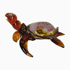 Murano Glass Turtle with Jellyfish Inside the Shell, 1970s-YST-1718011