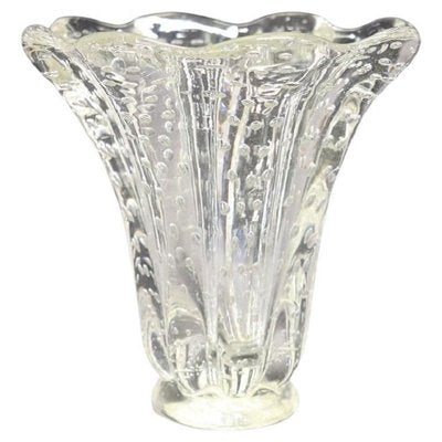 Murano Glass Vase attributed to Ercole Barovier for Seguso, 1950s-DCO-1789195