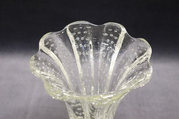 Murano Glass Vase attributed to Ercole Barovier for Seguso, 1950s-DCO-1789195