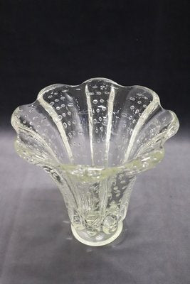 Murano Glass Vase attributed to Ercole Barovier for Seguso, 1950s-DCO-1789195