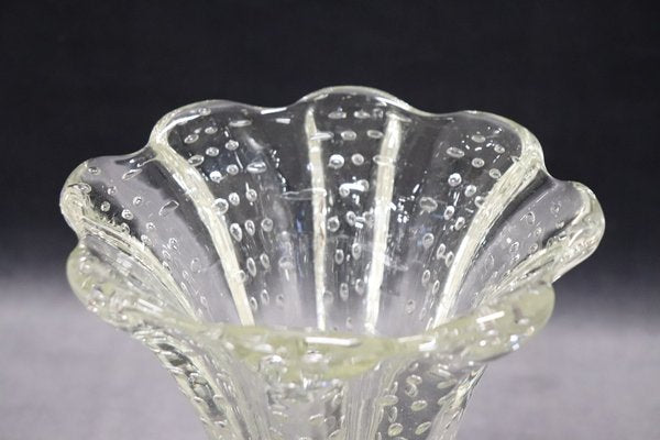 Murano Glass Vase attributed to Ercole Barovier for Seguso, 1950s-DCO-1789195