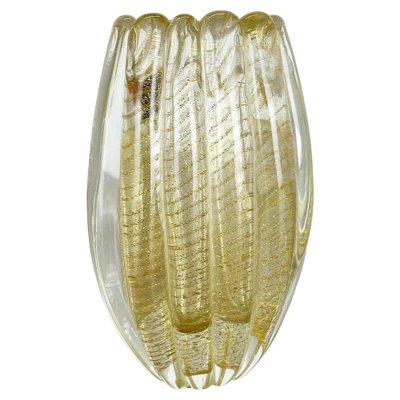 Murano Glass Vase by Barrovier & Toso, Italy, 1970s-QZ-1422541