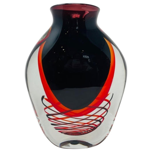 Murano Glass Vase by Luigi Onesto for Nesto, 1980s