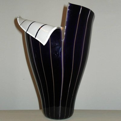 Murano Glass Vase by Toni Zuccheri for Barovier & Toso, 1980s-YGE-590355