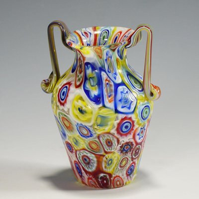 Murano Glass Vase from Fratelli Toso, 1920-KJP-1187204