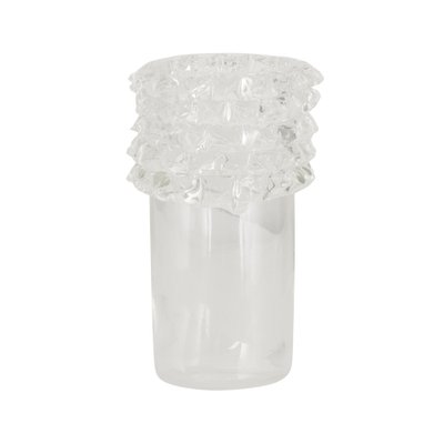 Murano Glass Vase in Puffed Crystal Color from Rostrato, Italy-MPO-1722390