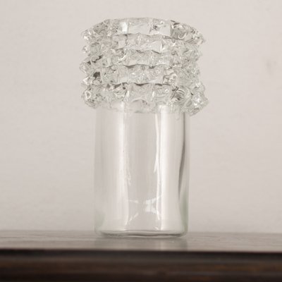 Murano Glass Vase in Puffed Crystal Color from Rostrato, Italy-MPO-1722390