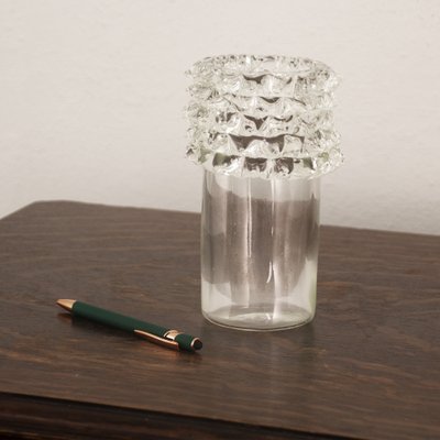 Murano Glass Vase in Puffed Crystal Color from Rostrato, Italy-MPO-1722390