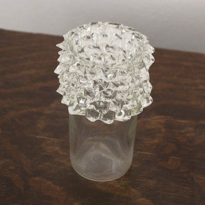 Murano Glass Vase in Puffed Crystal Color from Rostrato, Italy-MPO-1722390