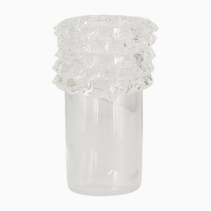 Murano Glass Vase in Puffed Crystal Color from Rostrato, Italy-MPO-1722390