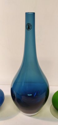 Murano Glass Vases, 1960s, Set of 5-EI-1175358