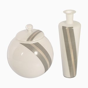 Murano Glass Vases by Tapio Wirkkala, 1960s, Set of 2-NJV-585374