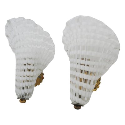 Murano Glass Venini Sconces, 1950s, Set of 2-FGA-1135689