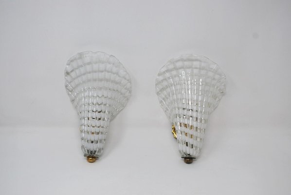 Murano Glass Venini Sconces, 1950s, Set of 2-FGA-1135689