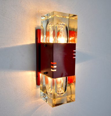 Murano Glass Wall Lamp from Sciolari, Italy, 1970s-EJE-1373501