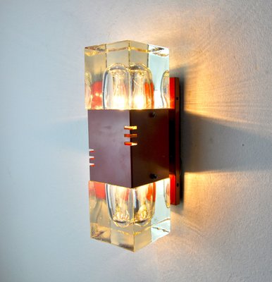 Murano Glass Wall Lamp from Sciolari, Italy, 1970s-EJE-1373501