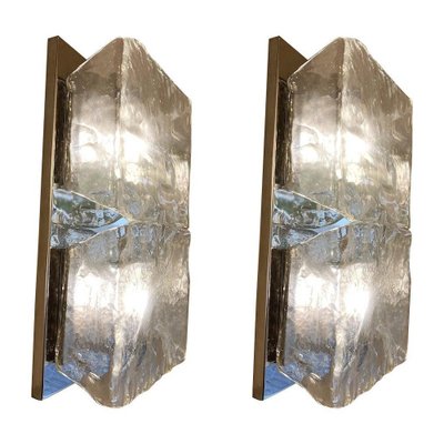 Murano Glass Wall Lights by Aureliano Toso, 1972, Set of 2-MBH-1799901