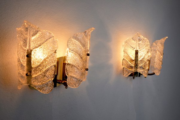 Murano Glass Wall Lights by Carl Fagerlund, 1970s, Set of 2-EJE-1170100