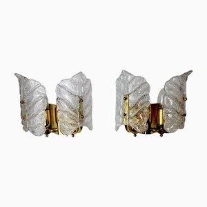 Murano Glass Wall Lights by Carl Fagerlund, 1970s, Set of 2-EJE-1170100