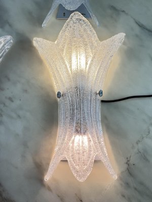 Murano Glass Wall Lights, Italy, 1990s, Set of 4-YST-1802349