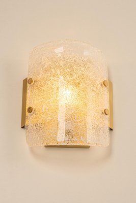 Murano Glass Wall Sconces from Hillebrand, Germany, 1970s, Set of 2-UGR-1195102