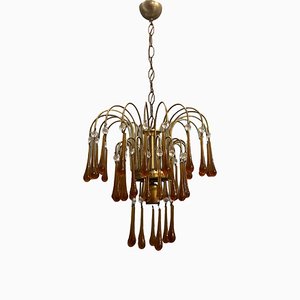 Murano Glass Waterfall Chandelier, 1960s-JJC-870399