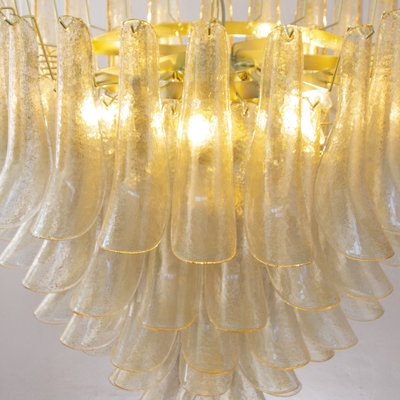 Murano Gold Glass Petal Chandelier, Italy-MPO-1761827