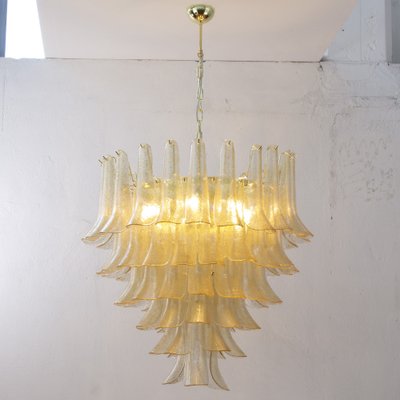 Murano Gold Glass Petal Chandelier, Italy-MPO-1761827