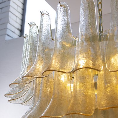 Murano Gold Glass Petal Chandelier, Italy-MPO-1761827