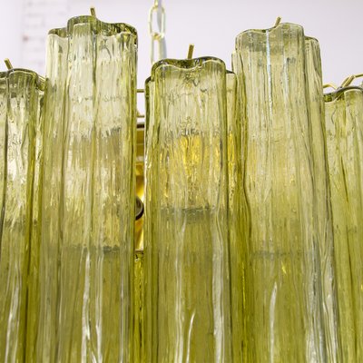 Murano Green Glass Tronchi Chandelier, 1980s-MPO-1761774