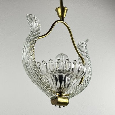 Murano Hanging Light by Ercole Barovier for Barovier & Toso, 1950s-WQC-2023729