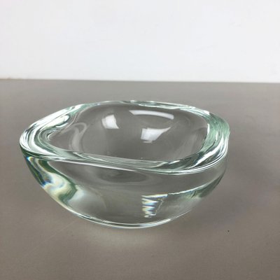 Murano Heavy Glass Shell Bowls, Italy, 1960s, Set of 2-QZ-1053072